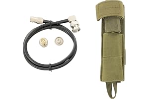 TIGRETT OUTDOORS LLC Tactical Antenna Relocation Kit – Enhanced Signal & Mobility – Chest Rig & Backpack Compatible – Durable, Lightweight & Weather-Resistant – Ideal for Military, Outdoor Use (Green, 32" Cable)
