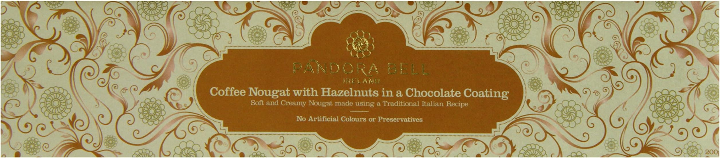 Pandora Bell Coffee Nougat with Hazelnuts in a Chocolate Coating 200 g