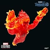 Marvel Legends Series Human Torch Action Figure Red 6-Inch Hasbro view 3