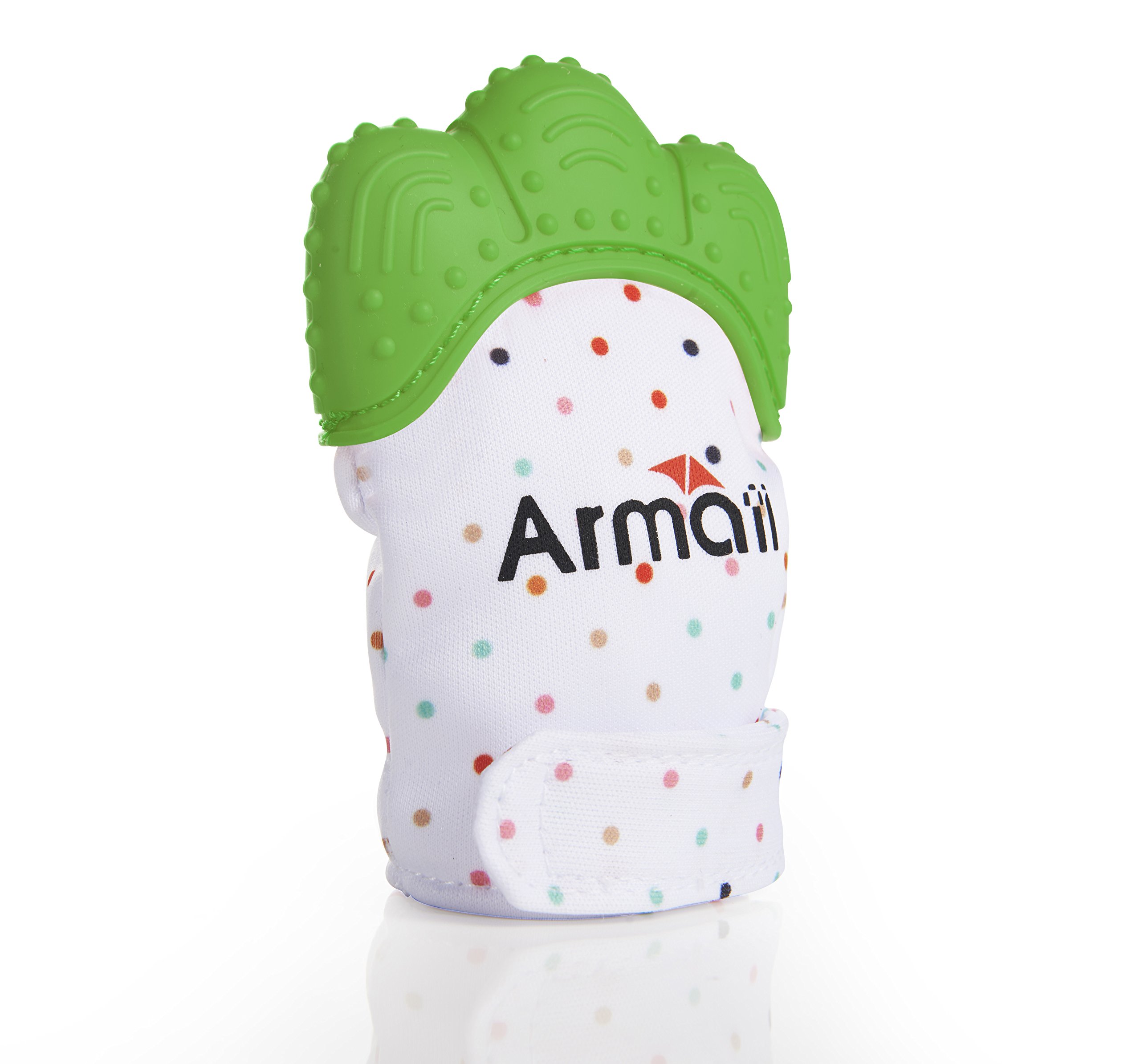 Armati Soothing Teething Glove Unisex for 3-12 months Baby Stay on Infant’s Hand - Green