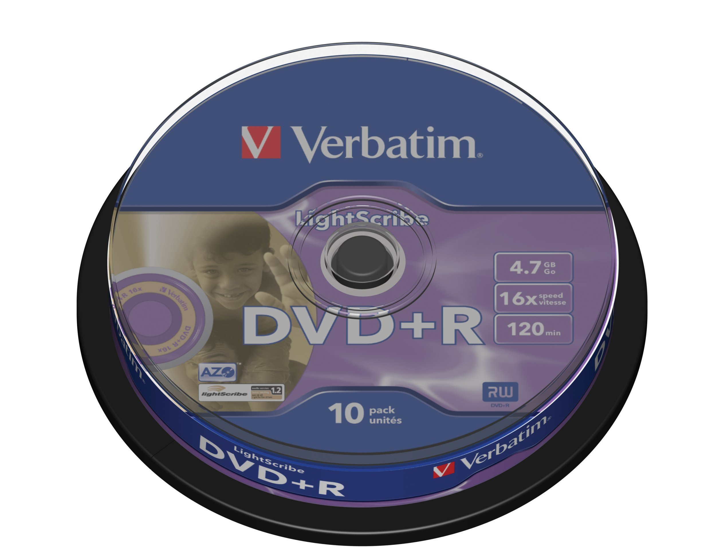 Verbatim 43576 16x DVD+R Lightscribe 4.7 GB (Pack of 10)