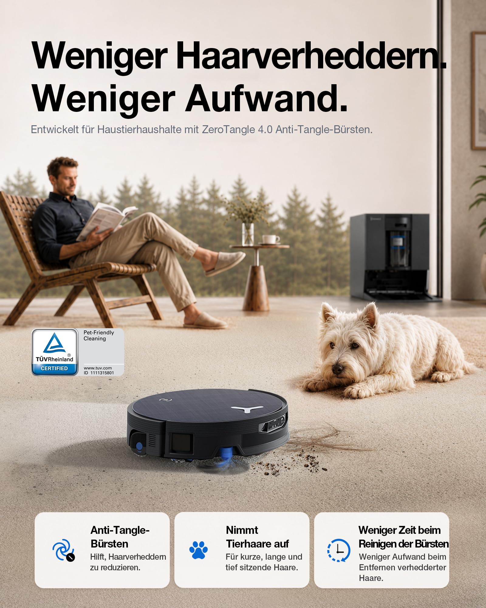 ECOVACS Saugroboter mit Wischfunktion X12 OMNICYCLONE Care Complete 5
