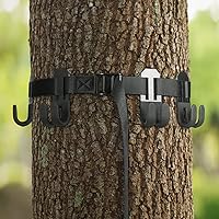 LUCKY CLOVER Treestand Gear Hanger: Metal Coated Bow Hangers for Tree Stand Accessories, Holder for Bow, Quiver, Binoculars a