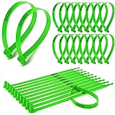 Wonderjune 2000 Pcs Plastic Truck Seals Trailer Door Seals Numbered Security Tags Tamper Proof Evident Tags Safety Ties Plastic Locks for Cargo Container Shipping Transport(Green)