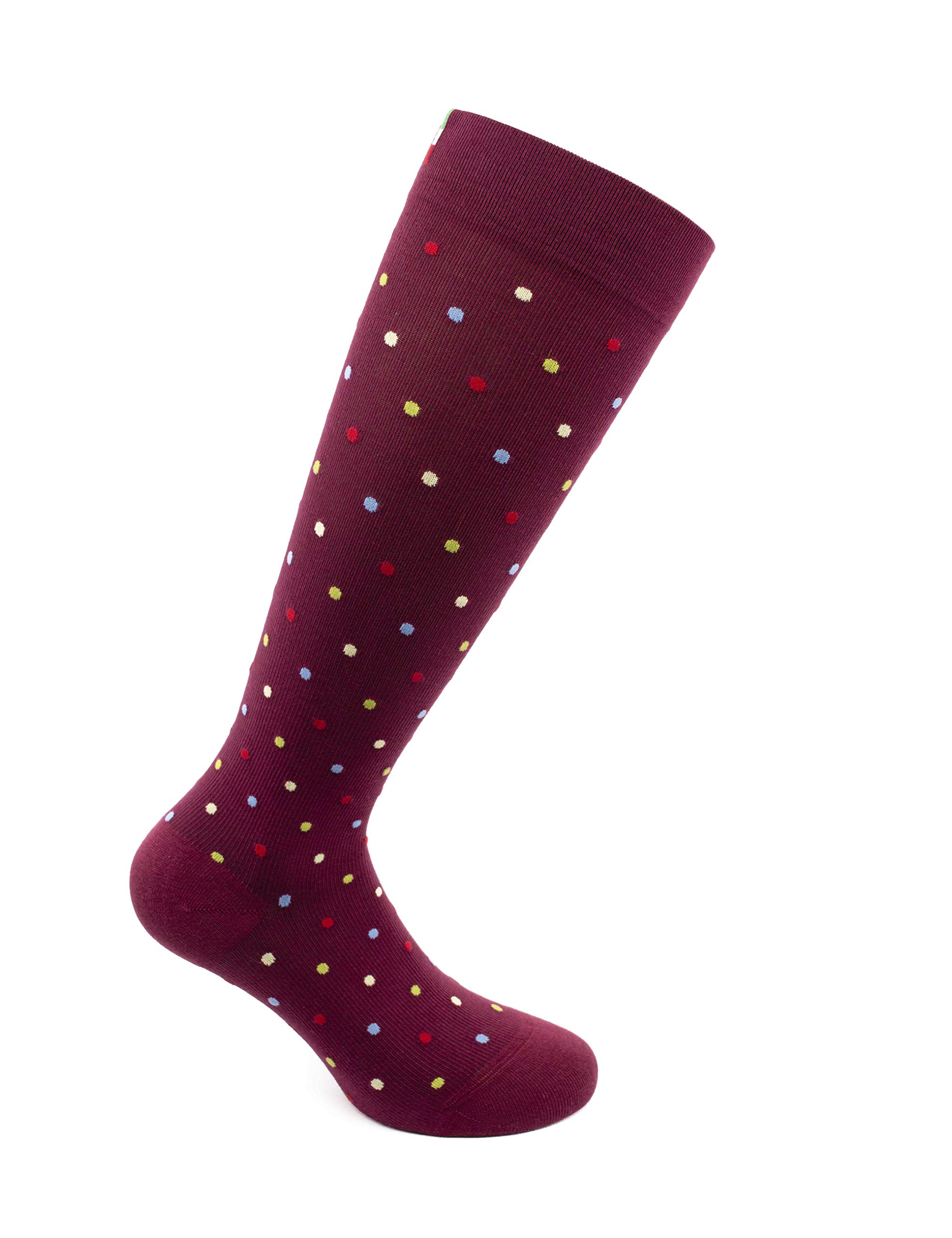 Relaxsan FANCY 810 (Ruby, Sz.XL) Pattern Unisex Cotton Socks graduated compression 15-21 mmHg