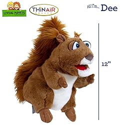 Living Puppets 12-Inch Squirrel Hand Puppet - Fine