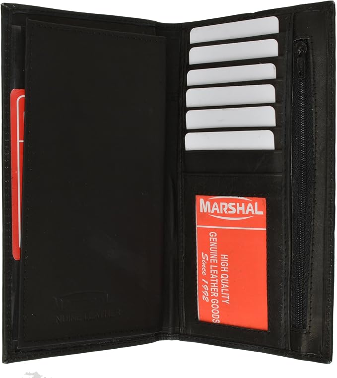 100 Leather Bifold Check Book Covers Black 453CF