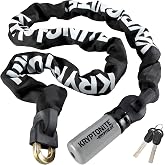 Kryptonite KryptoLok 915 Bike Chain Lock, 5ft Heavy Duty Bicycle Lock | 9mm Manganese Steel Links, 5ft Anti-Theft Sold Secure Gold Protection for Motorcycles, Scooters, Gates and E-Bikes, 2 keys