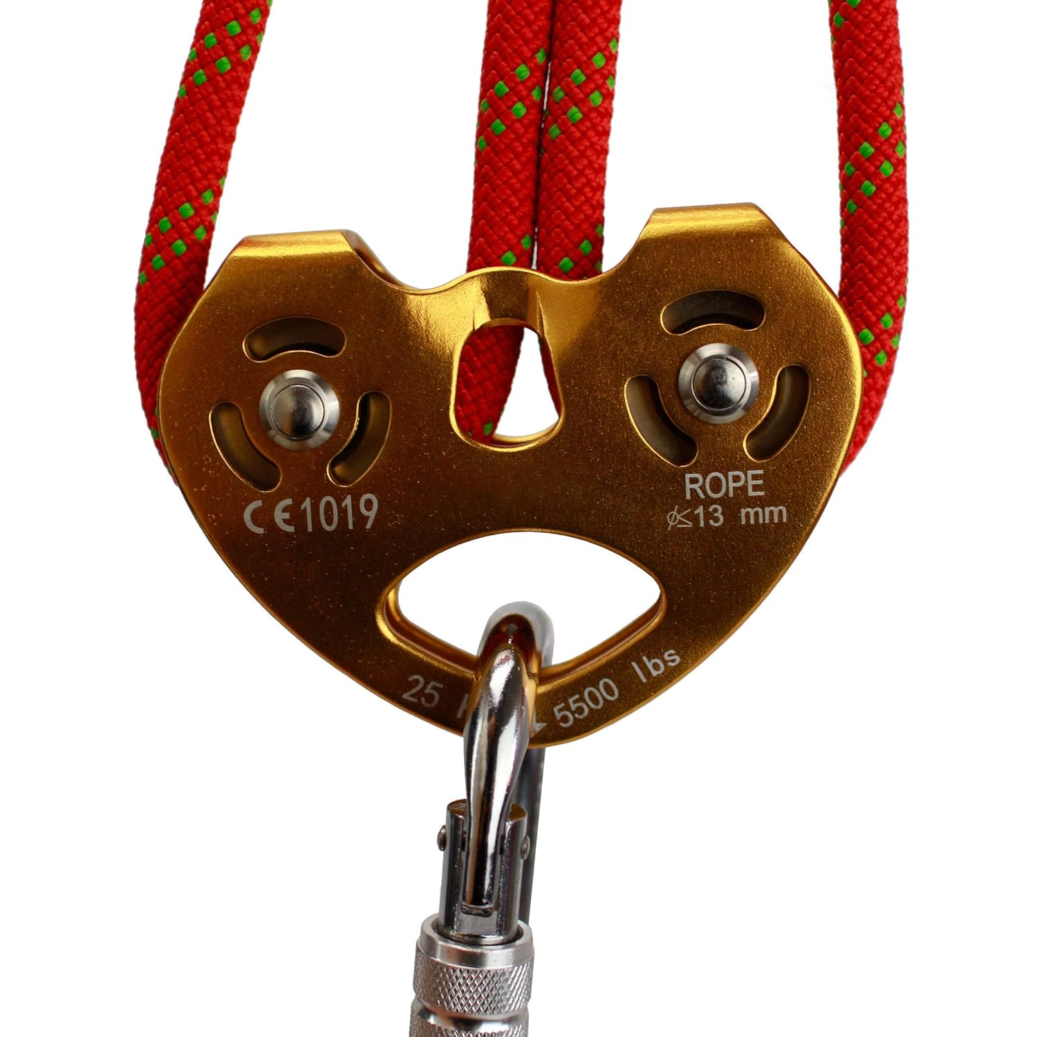 Geelife Zip Line Trolley Tandem Speed Dual Pulley Climbing