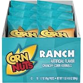 CORN NUTS Ranch Corn Kernels, Snacks for Adults, 1.7oz x18 | Kosher, Crunchy &amp; Salty Snacks, Individual Packs, Snack Box. Great for the Office, Lunch, Parties, On the Go