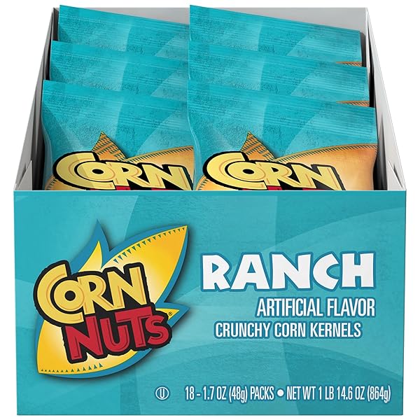 CORN NUTS RANCH FLAVORED CORN KERNELS, CRUNCHY CORN...