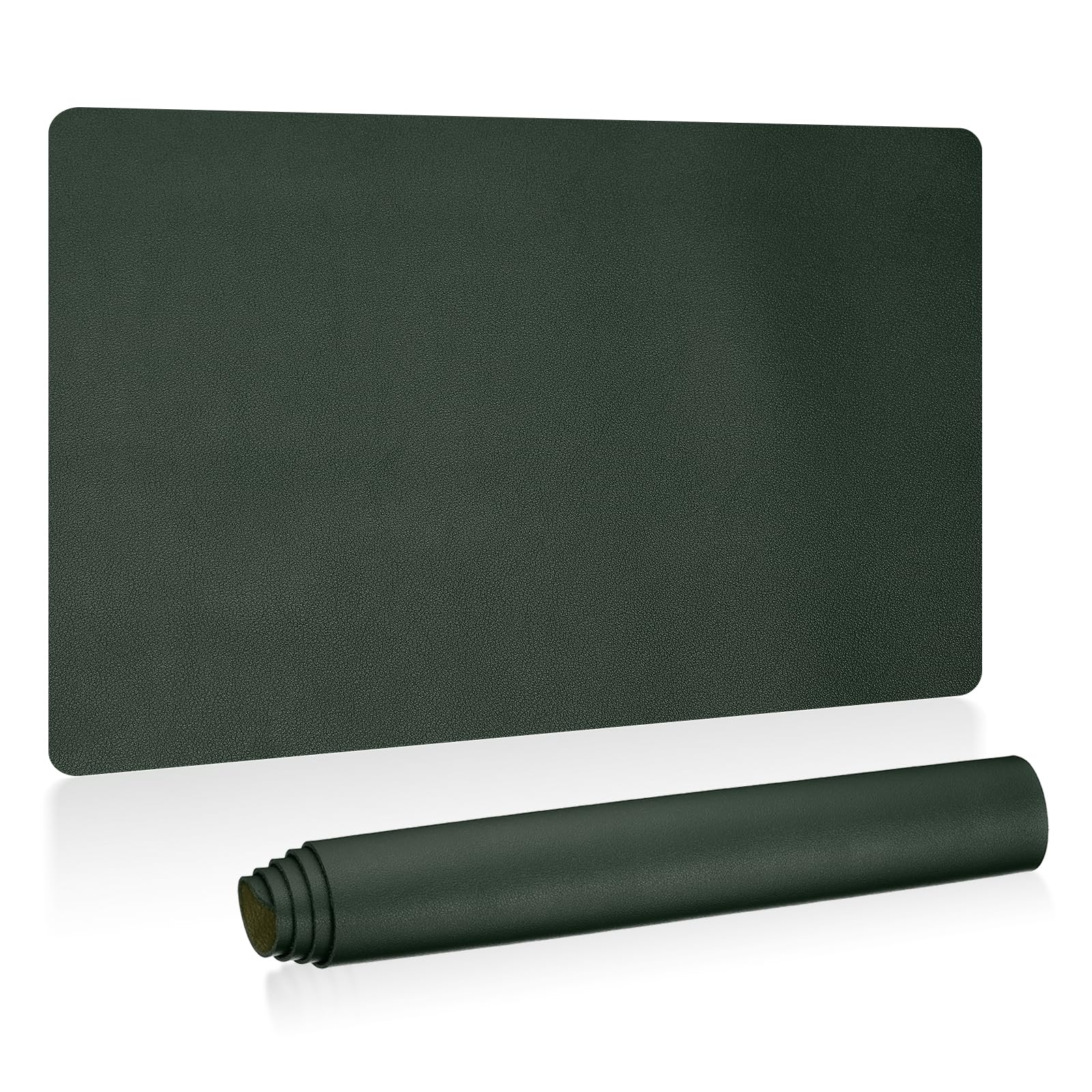 PATIKIL Large Desk Mat, 24"x13", PU Leather & Suede, Dark Green