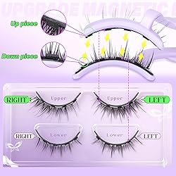 calphdiar Magnetic Eyelashes with Applicator Manga