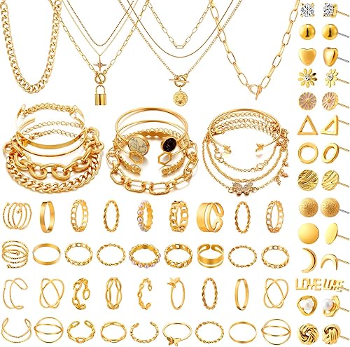 希少 ozwrt gold silver set Amazon.com: XUN Zhe Vintage Gold Silver Punk Ring Set for