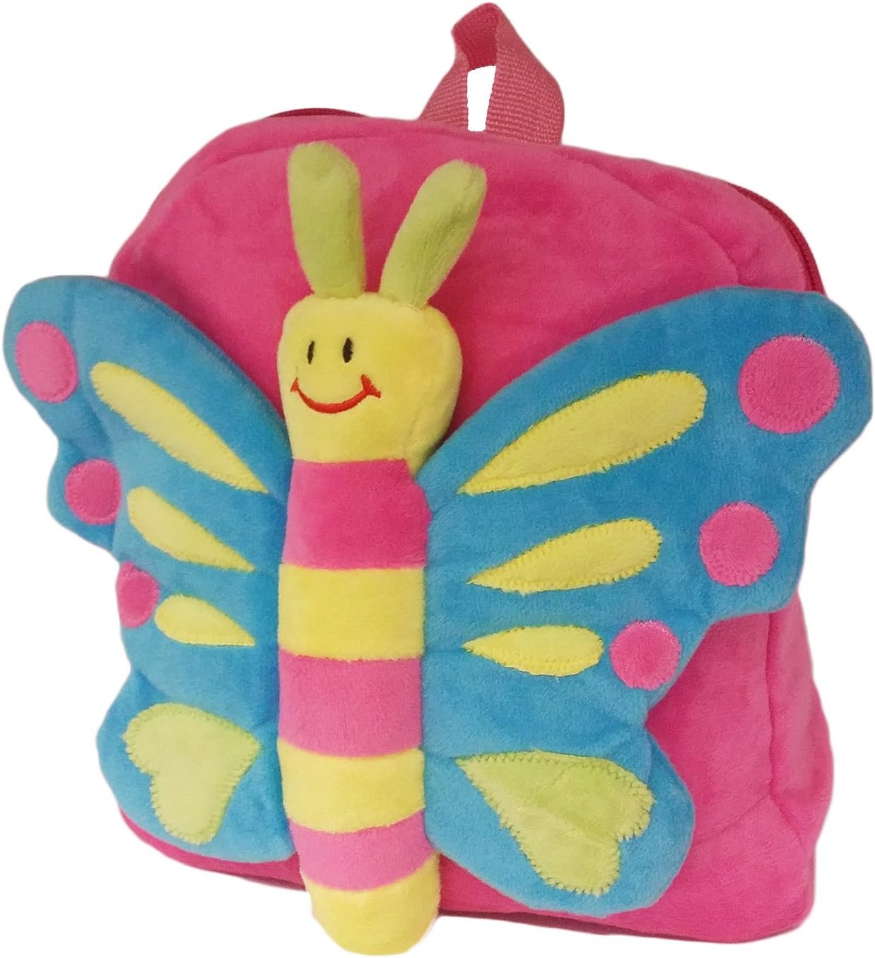 La Loria K 21 A Butty Kindergarten Backpack Butterfly Design Plush Children's Rucksack – Pink