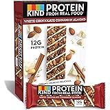 KIND Protein Bars, White Chocolate Cinnamon Almond, Gluten Free, 12g Protein,1.76 Ounce (12 Count)
