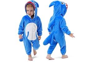 DILUFUN Baby Infant Boys Girls Halloween Onesie Costume,Toddler Animal Onesie Cosplay Costume,Funny Warm Winter Outfit