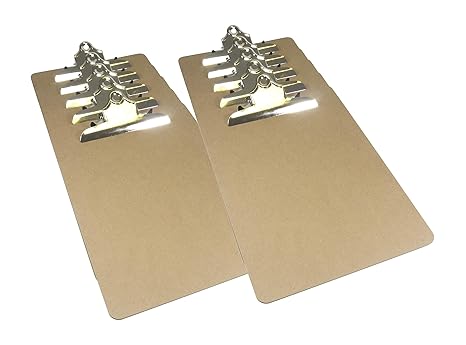 10 Hochwertige A4 Klemmbretter. Original'9to5 Supplies' von Britten & James®. Smooth Masonite Oberfläche. Starker Chromclip m