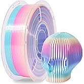 RAMBERY Rainbow Silk PLA 3D Printer Filament Shiny Fast Color Change PLA Filament Neatly Wound 3D Printing Filament, 1.75mm 1kg(2.2lb)