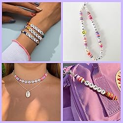 Sunrica 300Pcs Acrylic Letter Pony Beads for