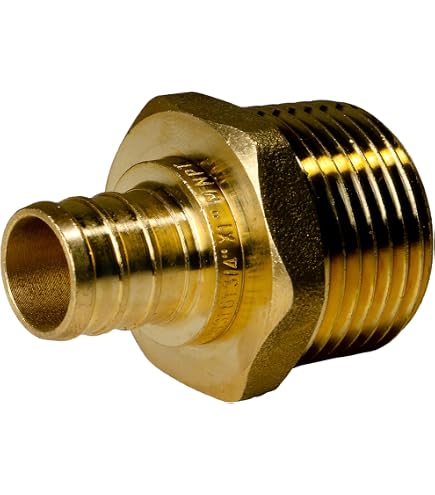 XFITTING Pex-A To 3/4" Male NPT Adapter – Brass Expansion Fitting For Plumbing & Heating
