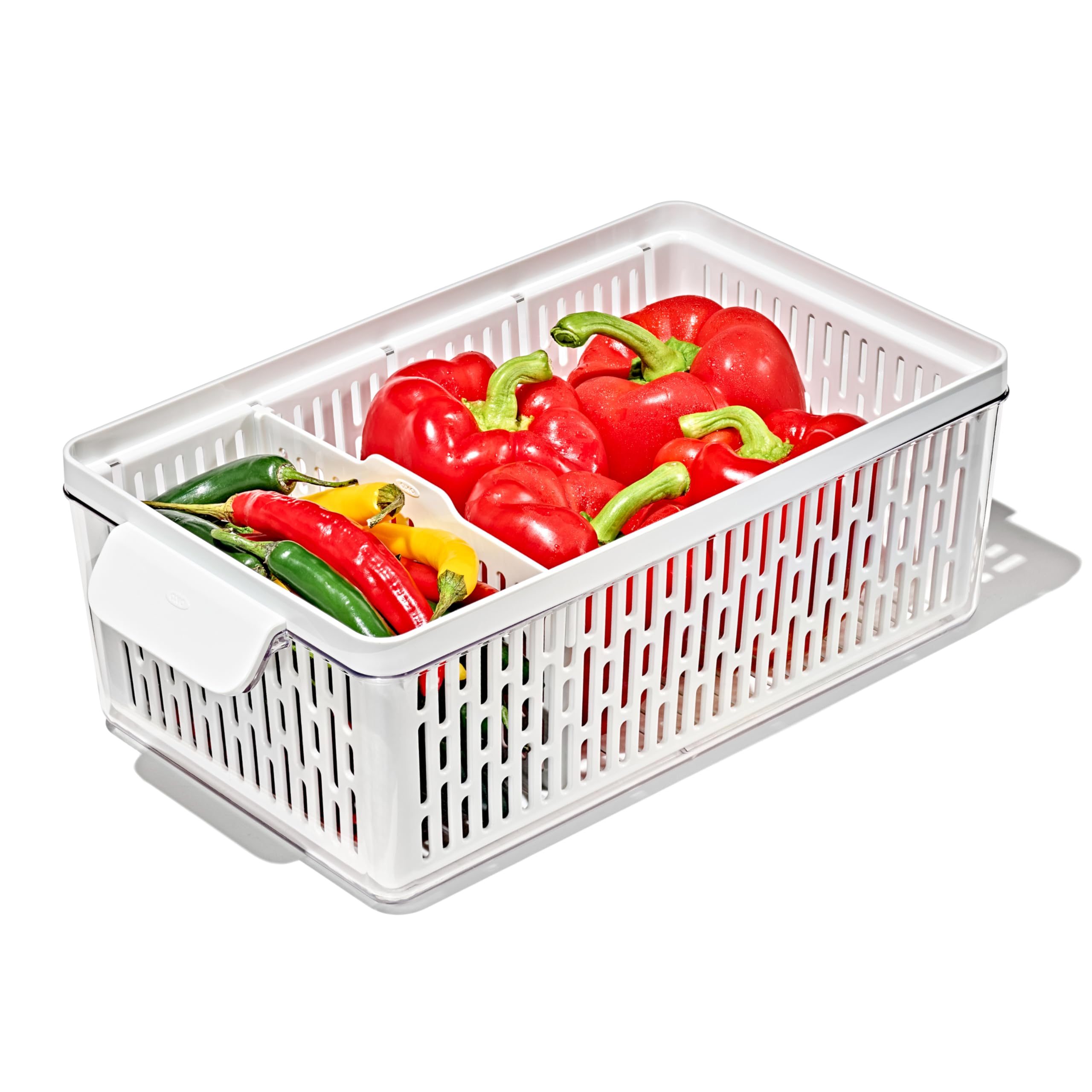 Photo 1 of OXO Good Grips Produce Saver – Medium Bin, 13.8 x 7.4 x 4.7 in, White