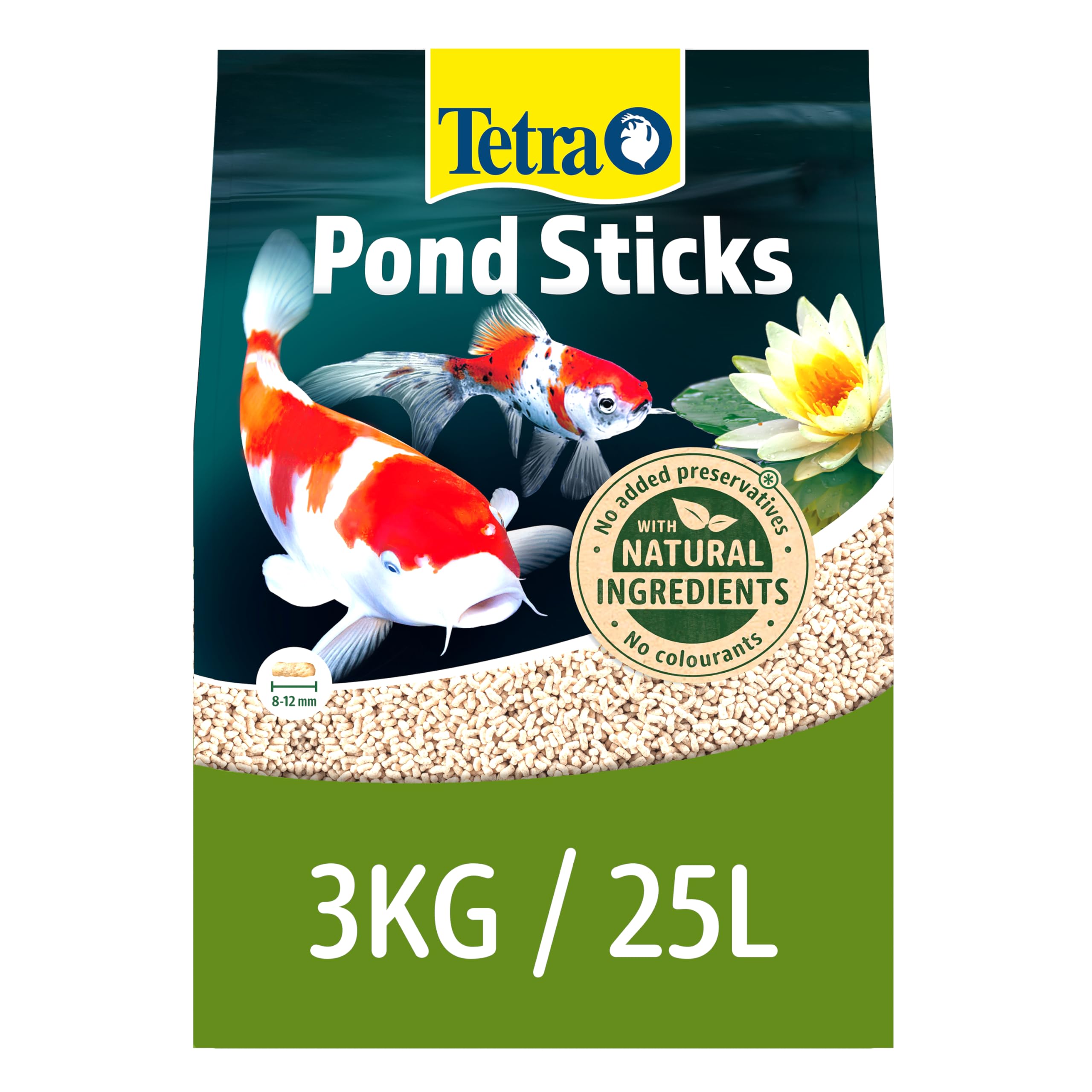 Tetra Pond Fish Food Sticks 3kg - biologically balanced for pond fish
