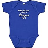 Cute My Dad Says I am a Baseball Fan Baby Bodysuit