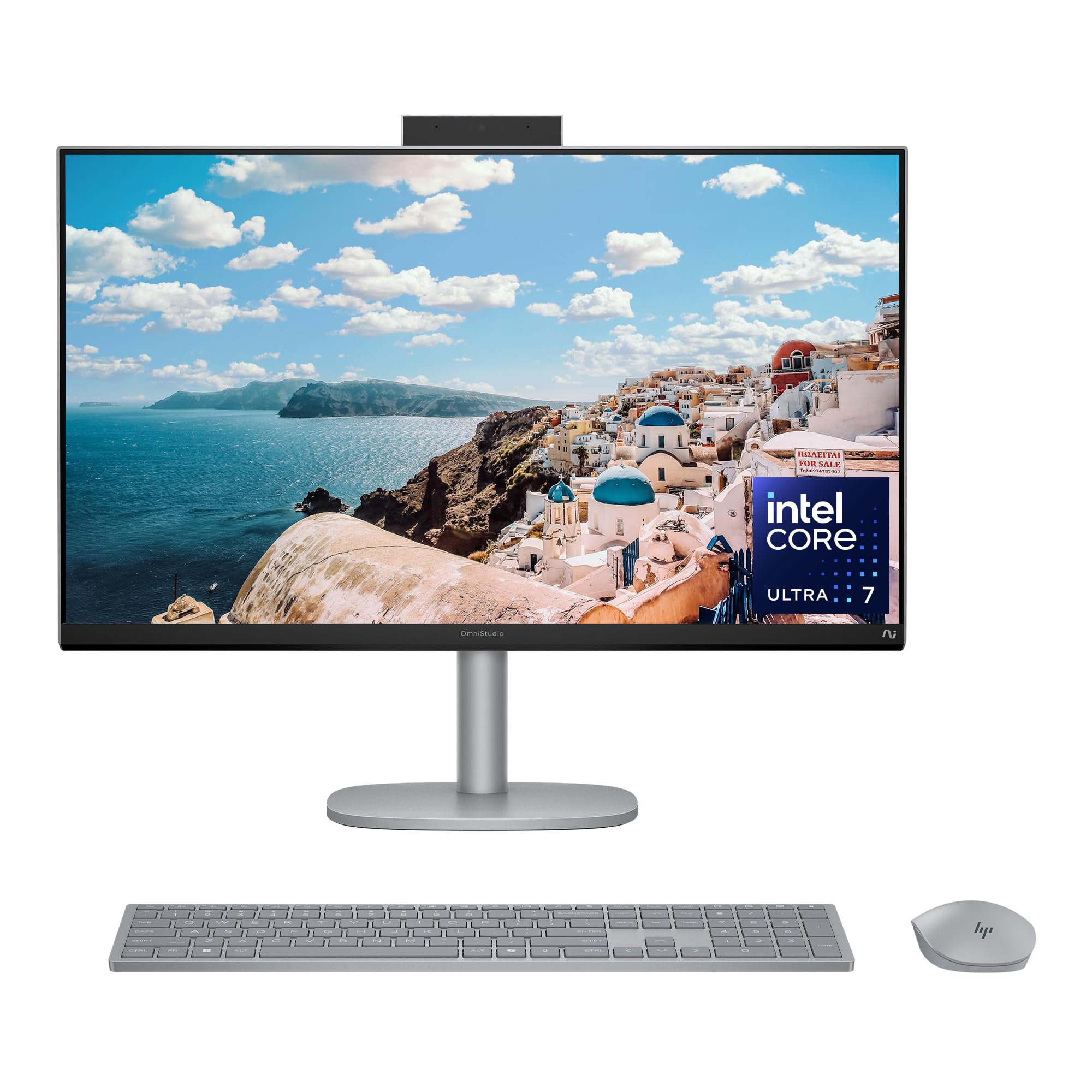 HP OmniStudio X 27 inch All-in-One Desktop AI PC, FHD Touchscreen, Intel Core Ultra 7 256V, 16 GB RAM, 2 TB SSD, Intel Arc Graphics 140V, Windows 11 Home, Copilot Plus, 27-cs1010