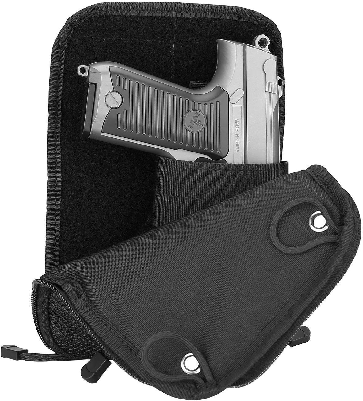 ProCase Concealed Gun Pouch Bundle with Tactical Pistol Mag Pouch Magazine Bag Clip Utility Tool Holder –Black: Computers & Accessories