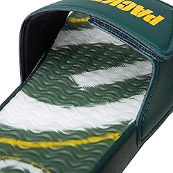 FOCO Green Bay Packers NFL Mens Wordmark Gel Slides