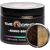 Eye Candy Pigments Premium Brown Mica Powder - Kendo Brown (50gr) - for Epoxy, Resin, Soap, Paint, Woodworking, Acrylic Pouring, Bath Bombs, Fishing Lures - DIY Arts and Crafts Additive