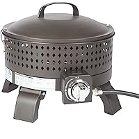 Amazon.com: Camco 58041 Portable Campfire Outdoor Propane Heater Compact  Fire Pit with Lava Rocks for Camping, Tailgating, and Patios, Black :  Patio, Lawn u0026 Garden