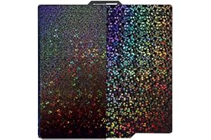 LIKESILK for Bambu Lab A1/X1C/X1/X1E/P1P/P1S 3D Printers, 3D Printers 257x257mm Spring Steel Plate (PEY stars + PET circles)