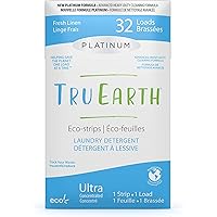 Tru Earth Platinum Eco-friendly Ultra Concentrated Compostable & Biodegradable Plastic-Free Heavy Duty Laundry Detergent…