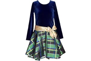 Bonnie Jean Girl's Drop Waist Holiday Christmas Dress