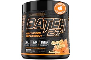 Batch 27 Pre Workout Powder - Nitric Oxide Booster & Preworkout for Men and Women w/Citrulline, Beta Alanine, Caffeine for En
