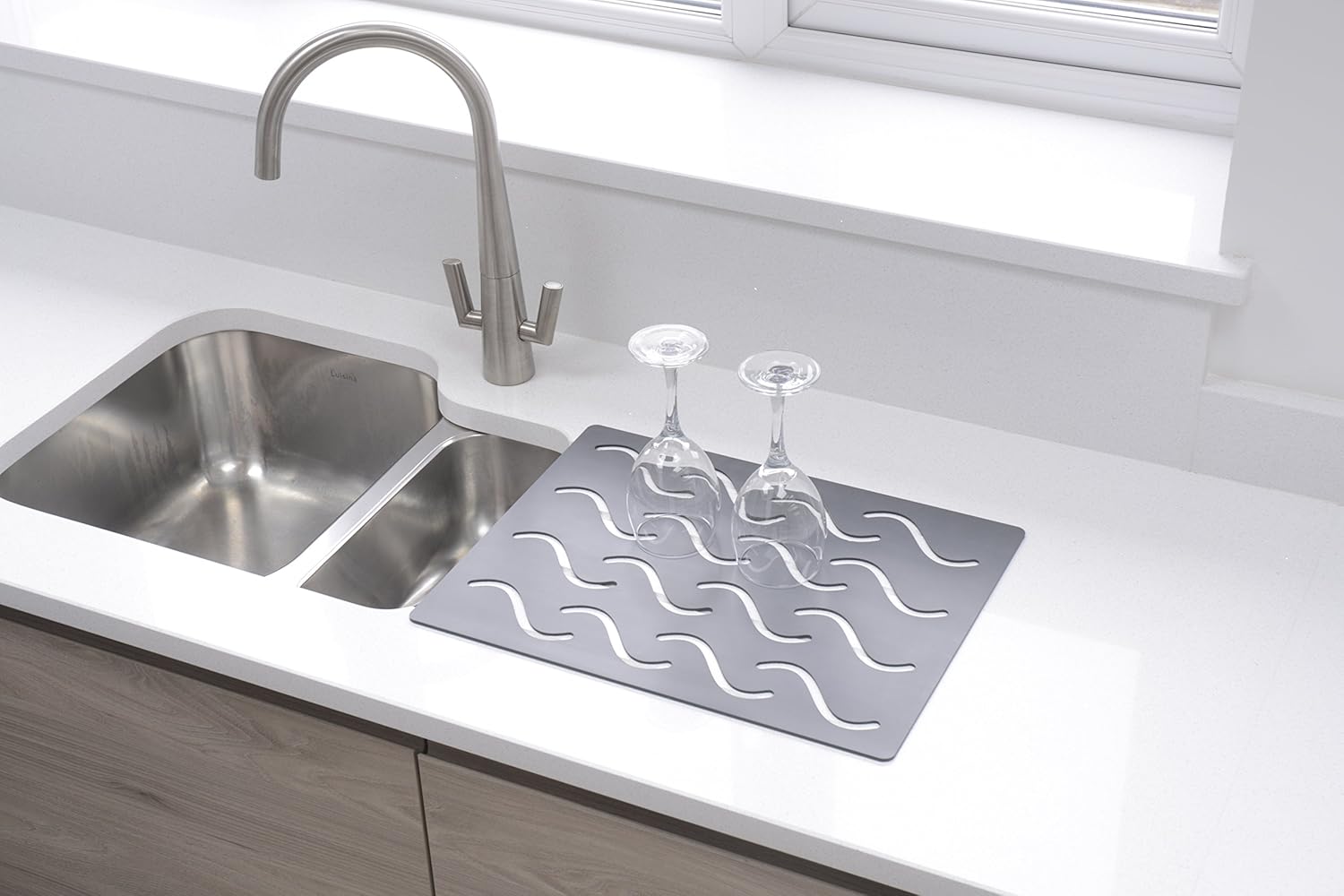GRANITE worktops Large Stylish Protective Sink Draining Mat Designed