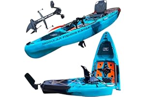 Reel Yaks Rapido Modular Fishing Kayak - 10.8ft Lightweight, Sit On Top Kayak for Adults & Youth - Stable & Portable, Ideal Space-Saving Design for Travel - 400 lbs Capacity