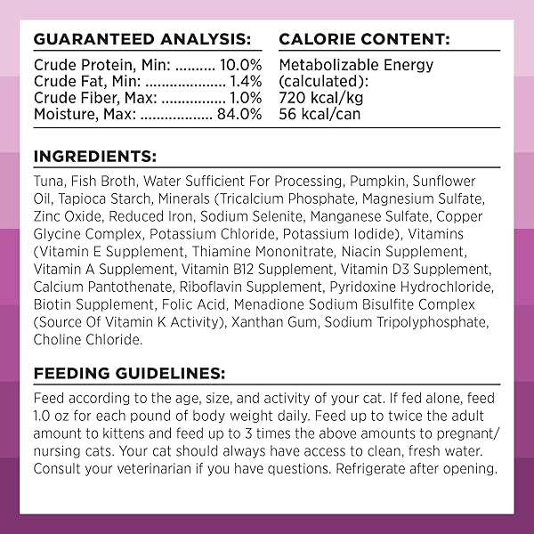 BIXBI RAWBBLE SHREDDED TUNA & PUMPKIN RECIPE CANS – GRAIN FREE, PROTEIN RICH WET CAT FOOD – (2.75 OUNCE CANS, CASE OF 24)