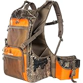 ALLBLESSED Upland Bird Hunting Vest- Orange Camo Game Vest tactical vest | Upland Bird Vest with Game Pouch, Pheasant, Quail, Dove &amp; Upland Bird Hunting Multi-pocket design, suitable for gifts
