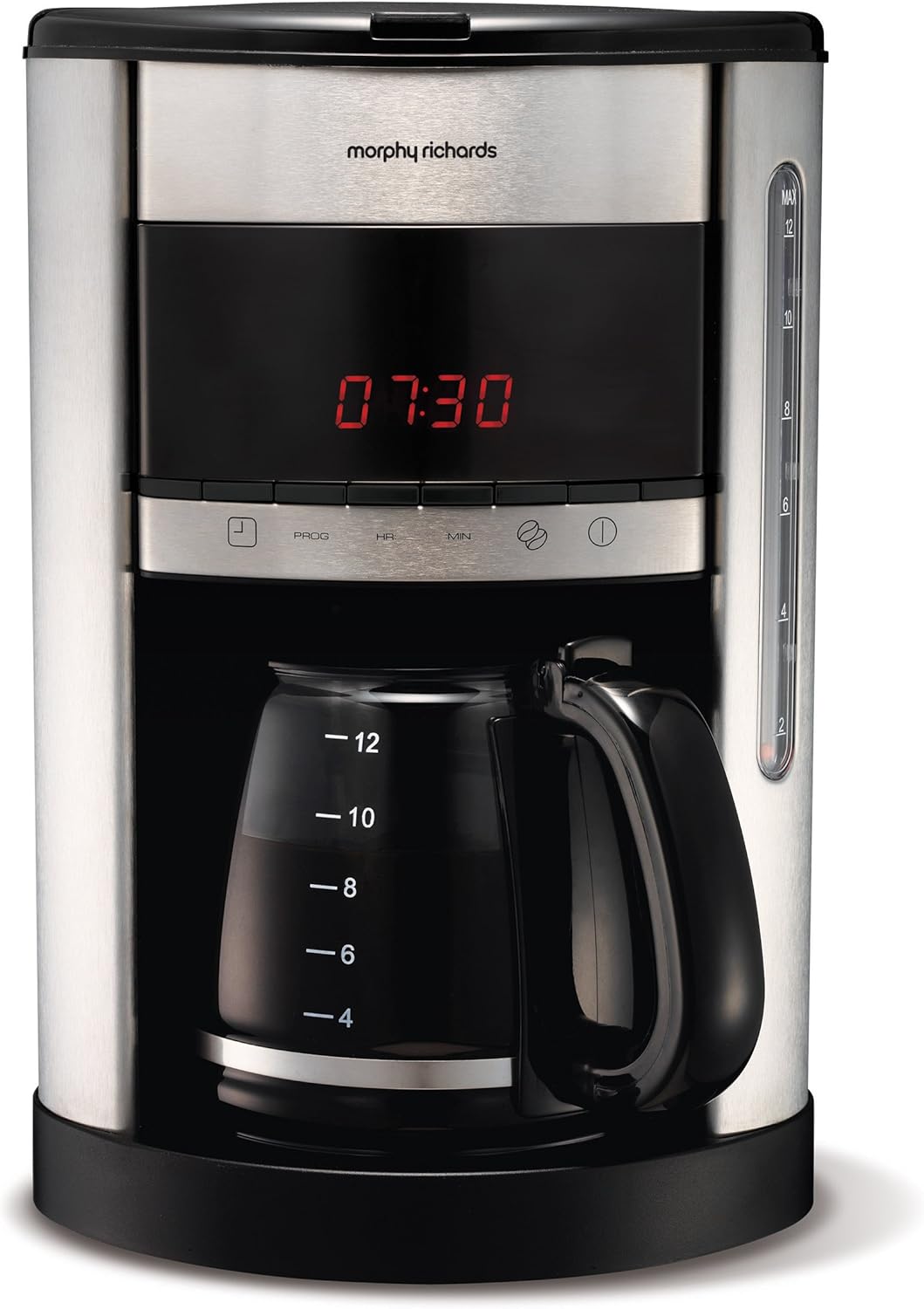 Morphy Richards 162007 Accents Filter Coffee Maker, Silver / Black