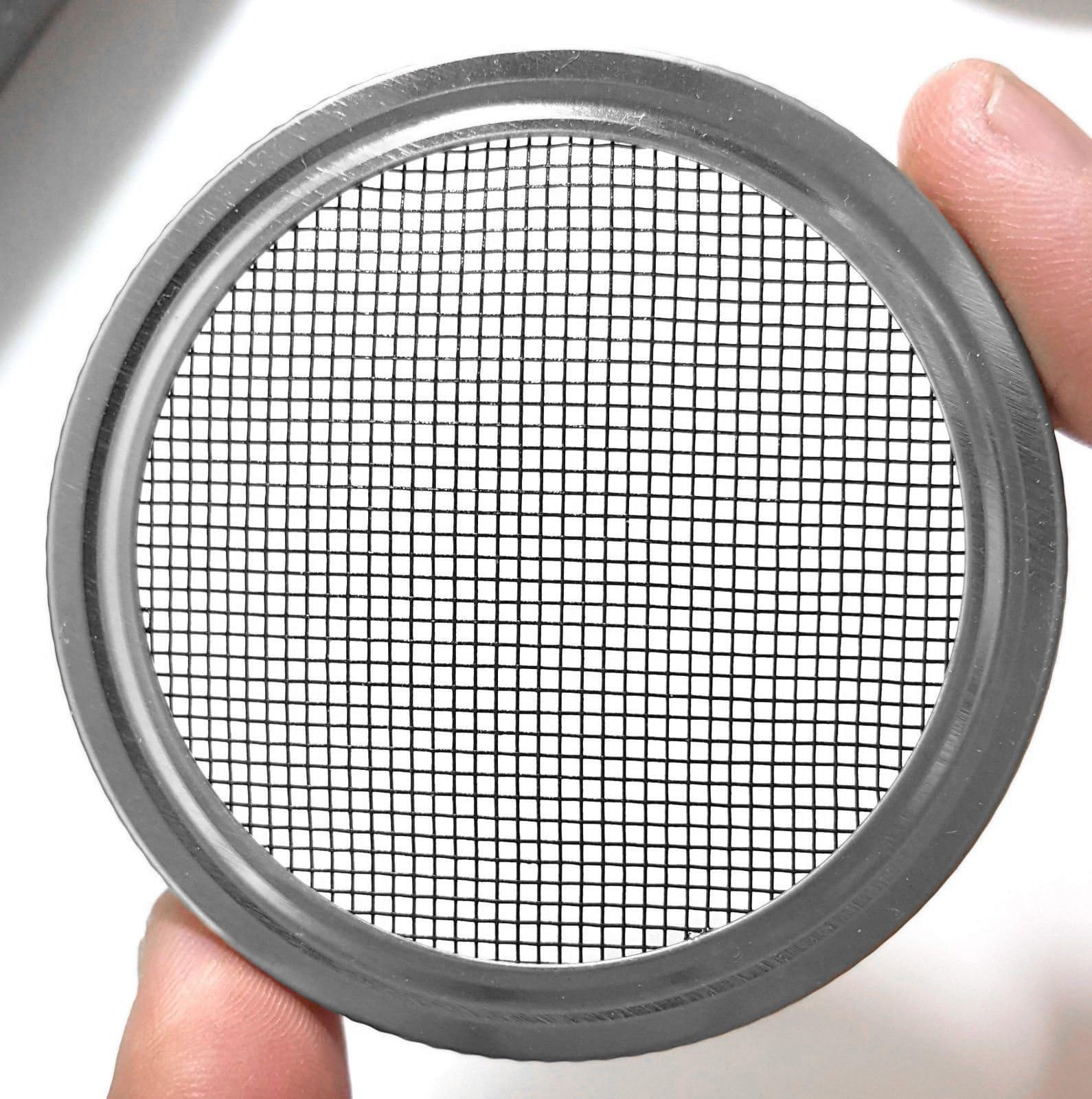 MASON JAR LID WITH MICRO GREEN LID FOR SPROUTING ALFALFA SEED. (1, Regular Size)