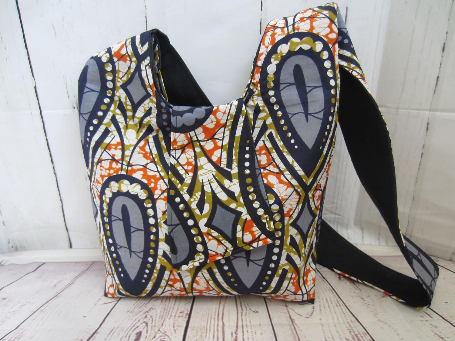 African Crossbody Tote Bag Purse Handmade