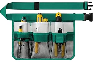 WINHUNT Garden Apron for Women, Adjustable Tool Belt with 8 Pockets - Heavy Duty Oxford Work Belt for Gardening, Construction (Green)