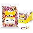 Toffix, Fruit Chews, Center-Filled Soft Fruit Chews Candy Individually Wrapped Snacks, Orange, Strawberry, Pineapple, Watermelon & Apple, Fruity Flavored Chewy Candies, 2.2 Pound Bulk Bag, Pack of 8