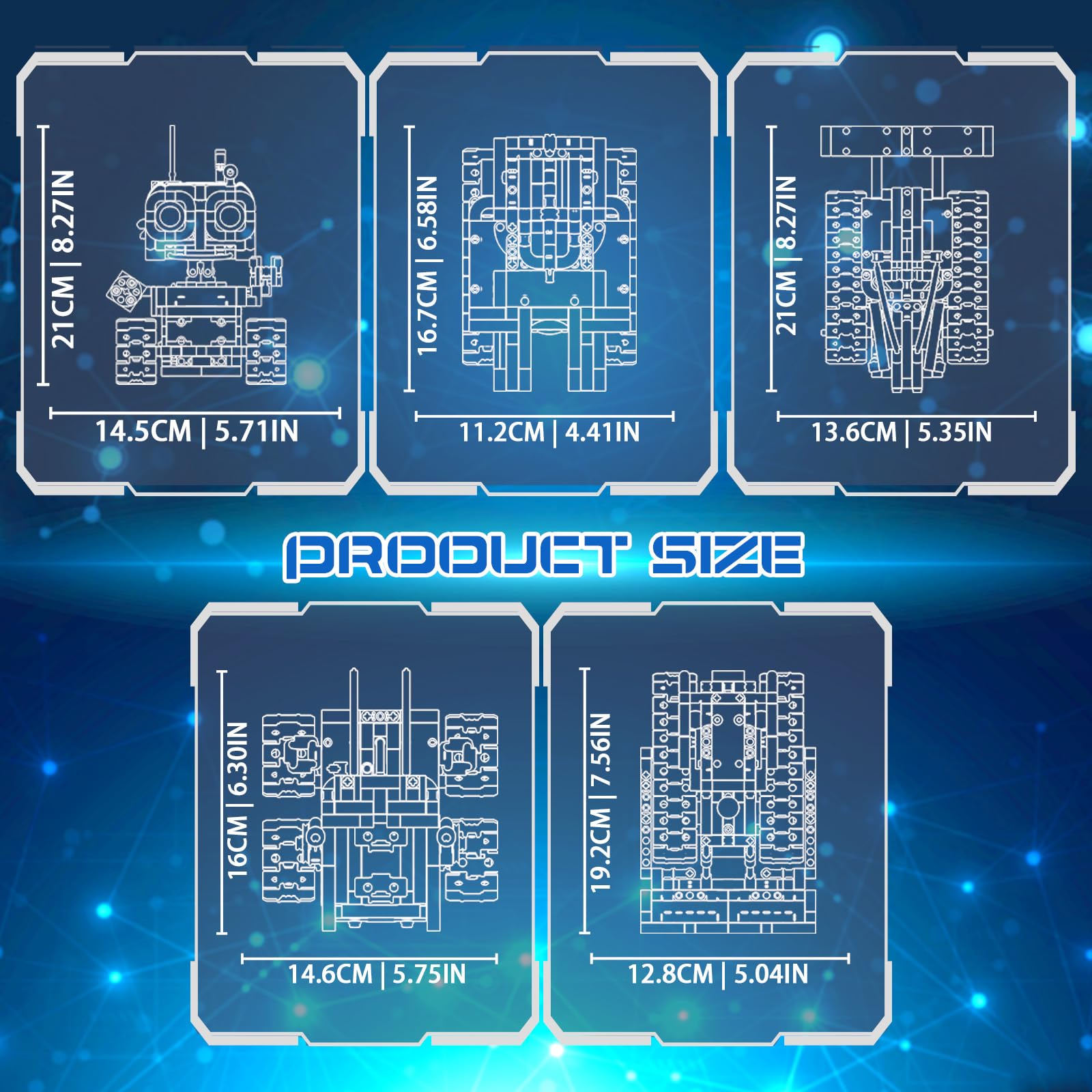 Demkia 5in1 STEM Robot Building Kit, 560 PCS APP/Remote Control Mech RC Robotics for Kids Ages 8-12, Science Kit Coding Robots Toy Set, Birthday Gifts for Boys Age 8-14+