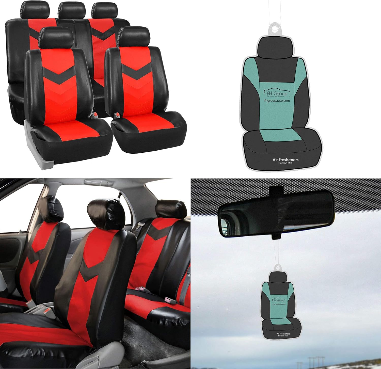 Best red synthetic leather seat covers for suv