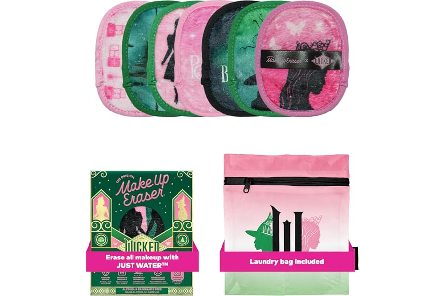 The Original MakeUp Eraser, 7-Day Set, Erase All Makeup With Just Water, Including Waterproof Mascara, Eyeliner, Foundation, Lipstick, Sunscreen, and More!, 7ct.