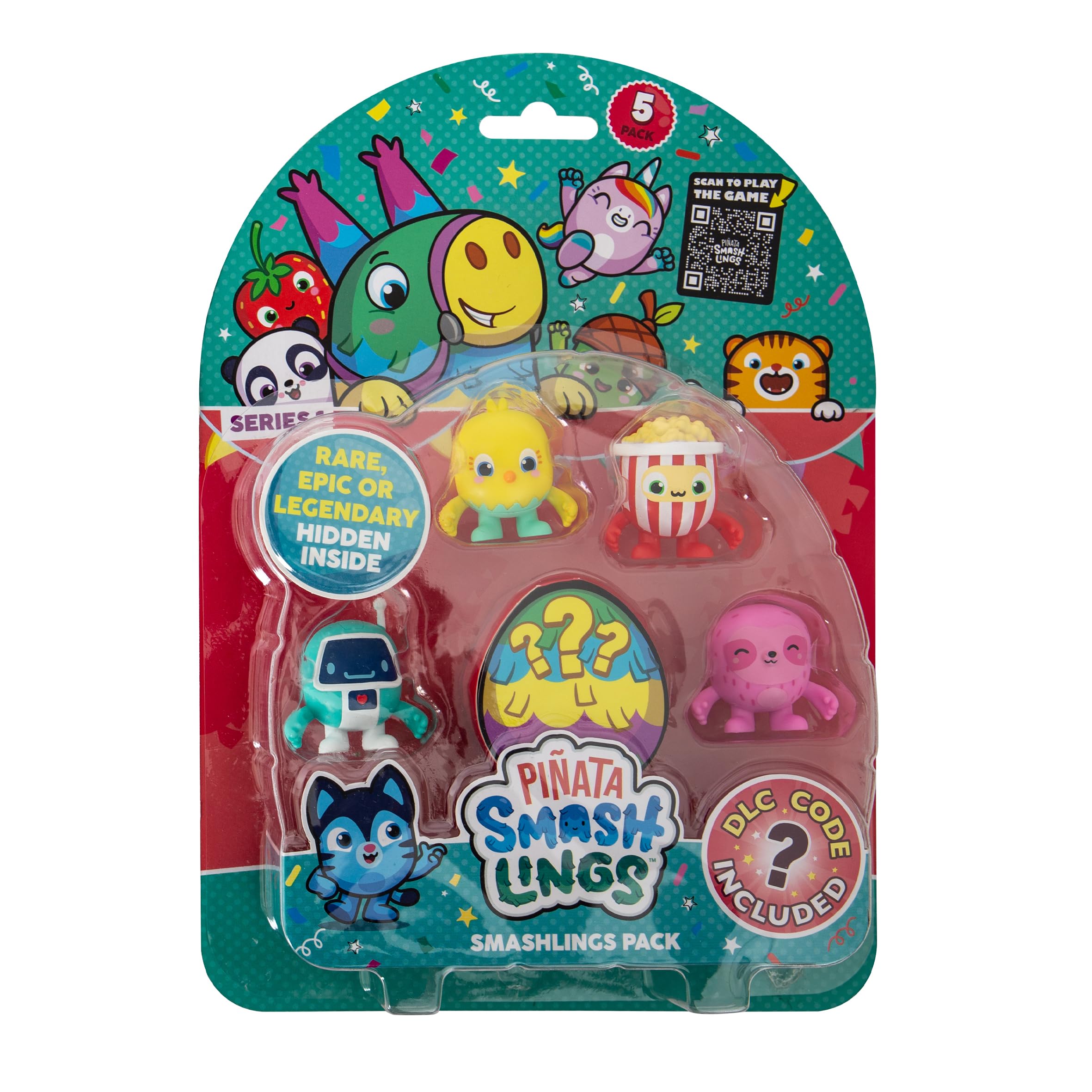 Pinata Smashlings 5- Pack Figures, Roblox Toys, Official Toy from Toikido